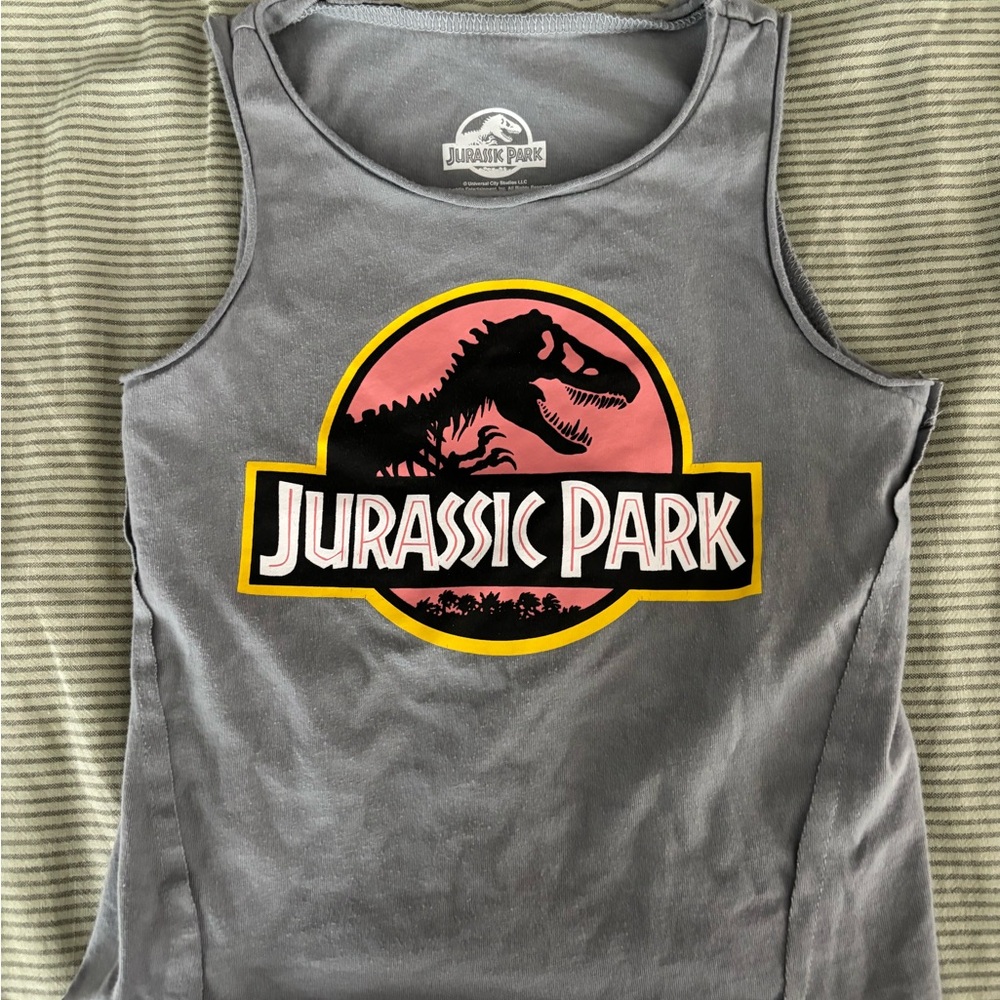Jurassic Park Grey Tank Top for Toddler